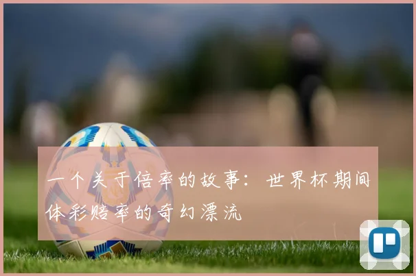 一个关于倍率的故事：世界杯期间体彩赔率的奇幻漂流